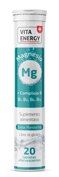 Magnesio Con Complejo B Sabor Mandarina 20 Tabletas Efervescentes ...